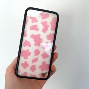 Wildflower Pink Cow Print iPhone 7 Case